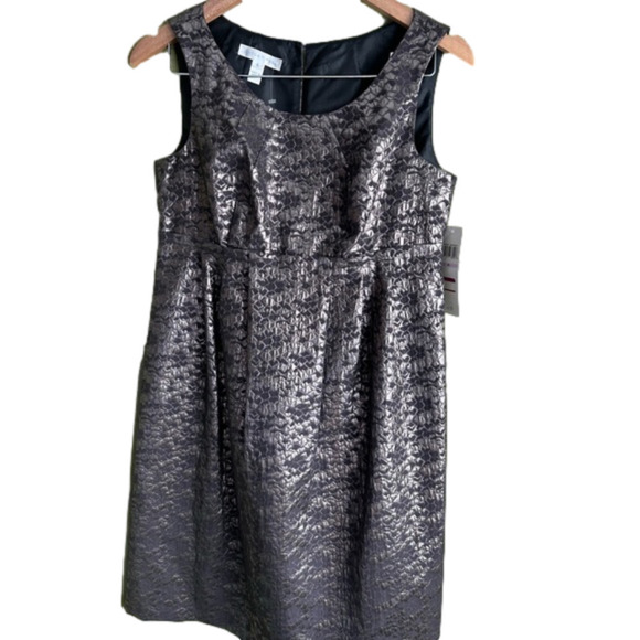 London Times sleeveless metallic dress - Picture 1 of 3
